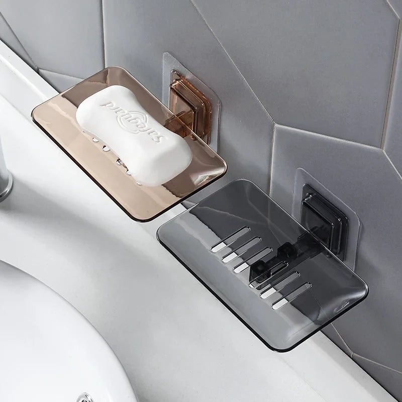 No-Drill Wall Mounted Double Layer Soap Dish | Self-Adhesive