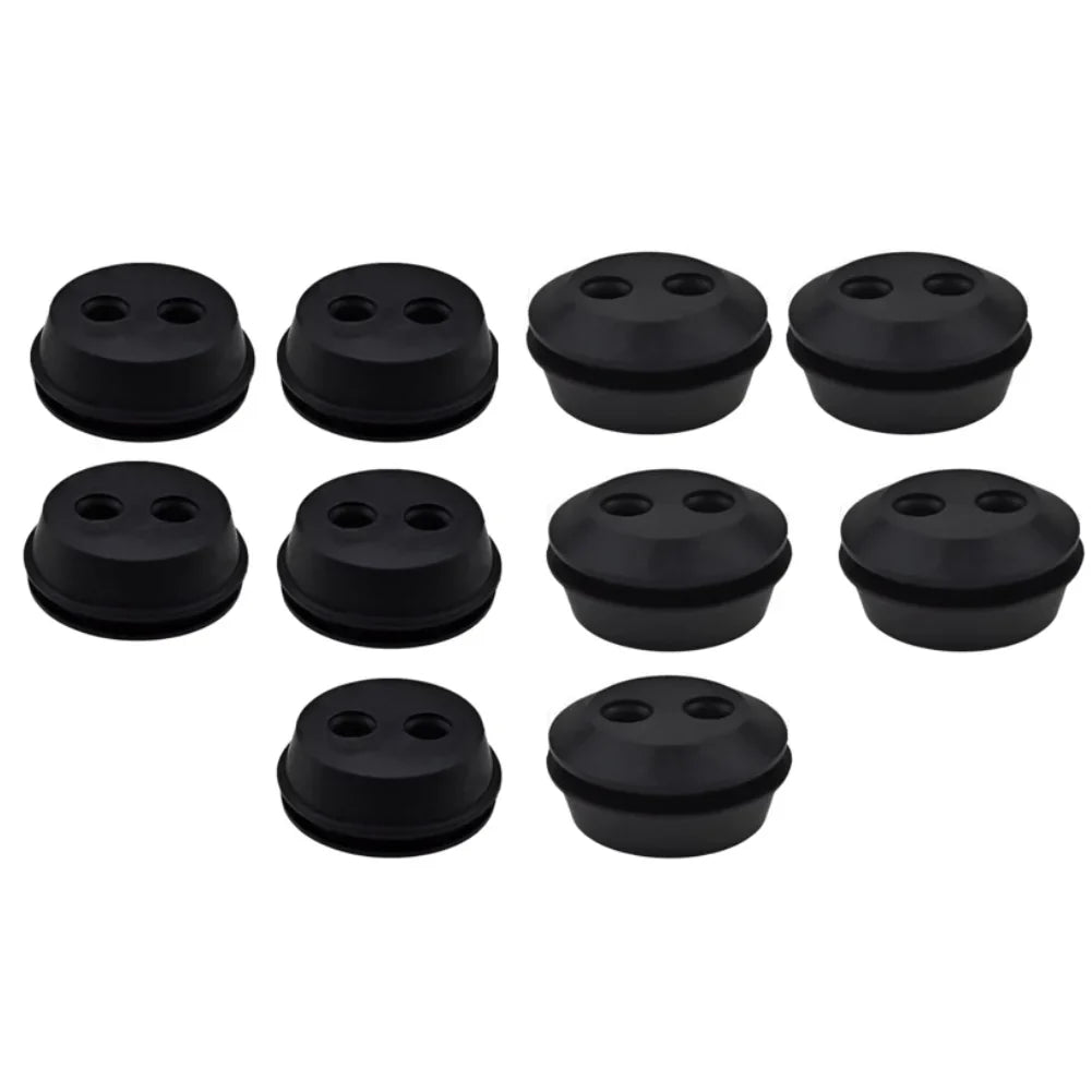 Fuel Tank Rubber Grommet 2 Holes 21 Trimmer Brush Seal Garden Supplies