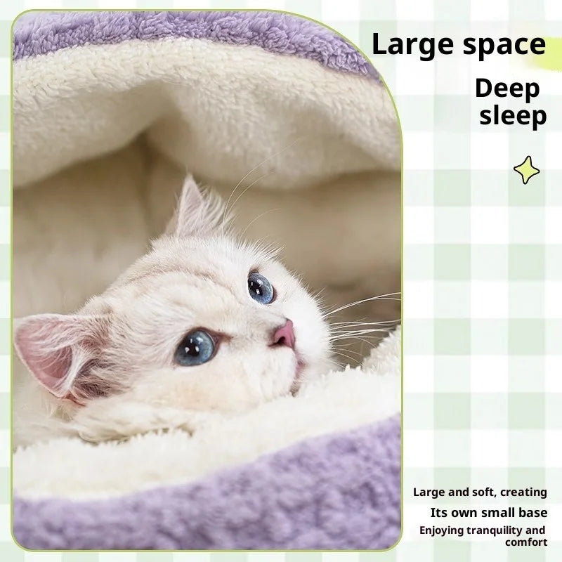 Cat Nest Winter Semi-closed Warm Four Seasons Universal Thickened