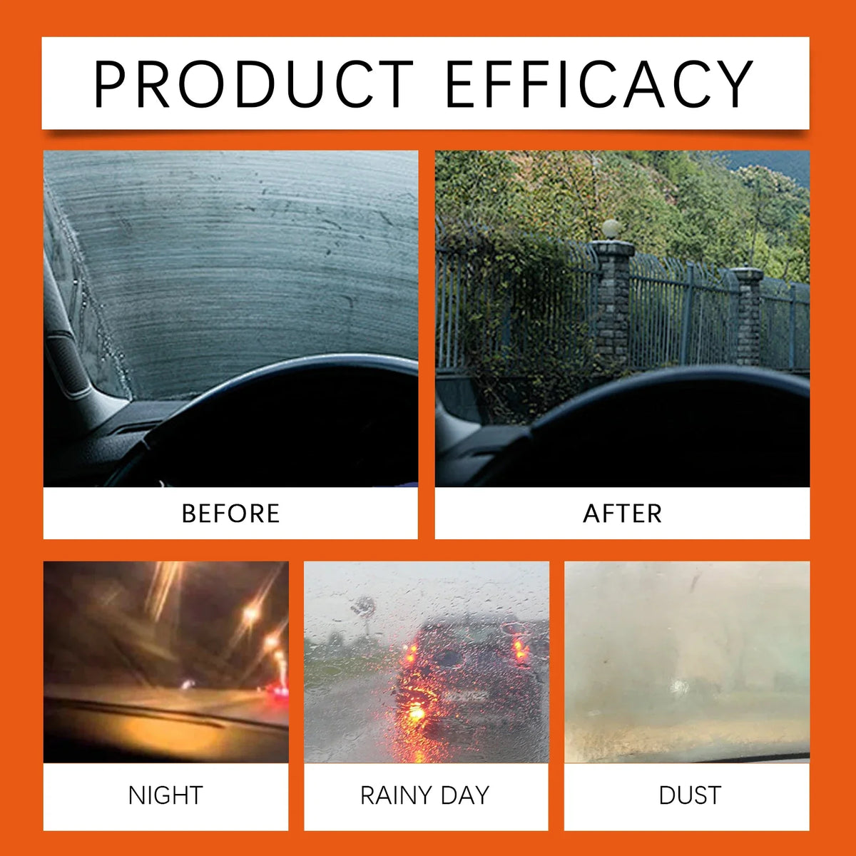 Rayhong Car Glass Polishing Powder – Oil Film & Scratch Remover