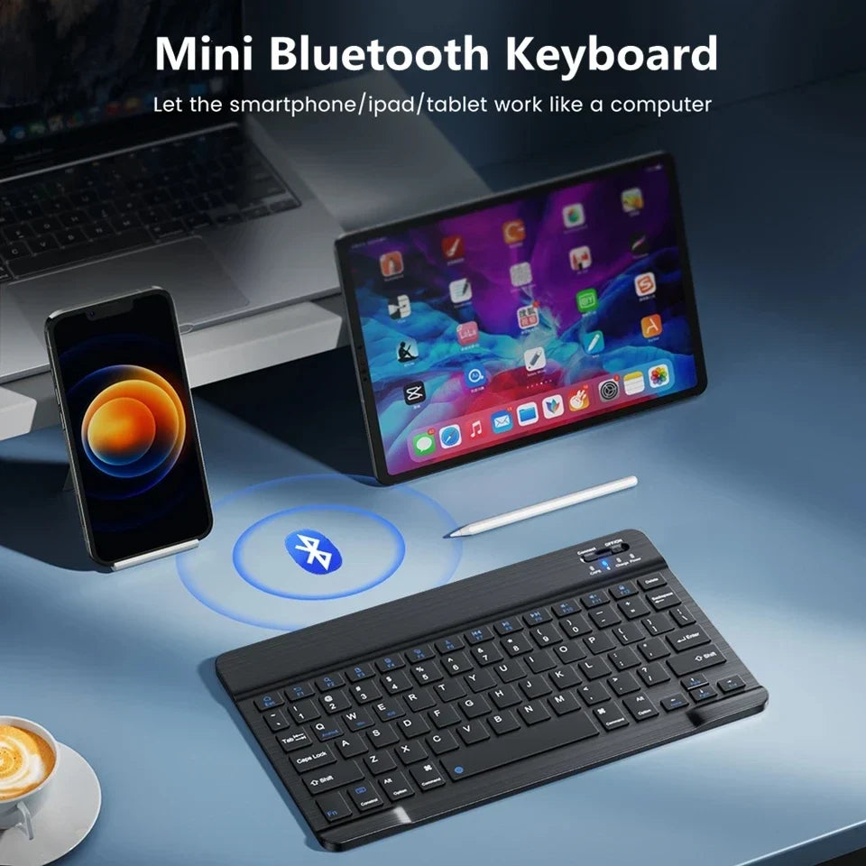 Mini Bluetooth Keyboard – Spanish French Russian Korean AZERTY