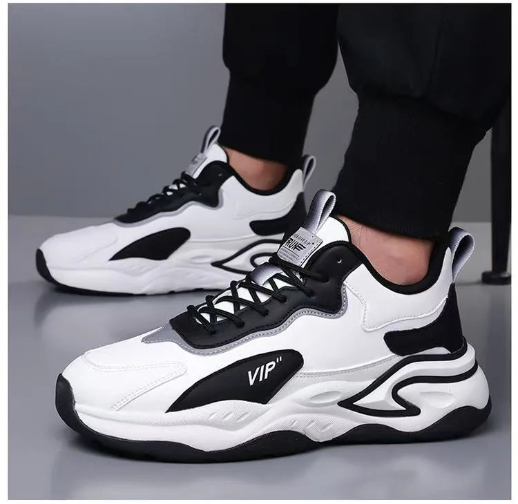 Men's Wear-Resistant Lace-Up Casual Sneakers | Anti-Slip