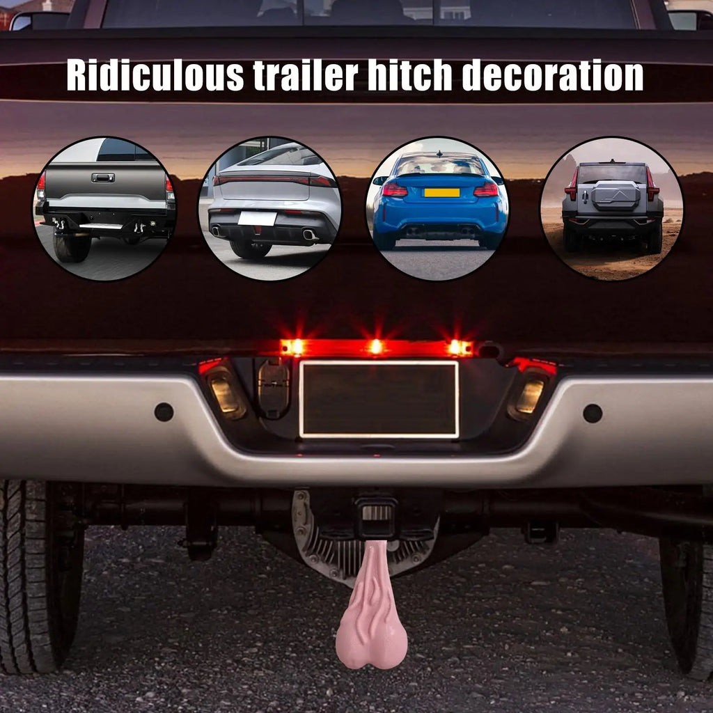 Funny Truck Bumper Ball Hitch Ornament – Gag Gift for Men