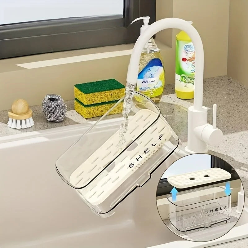 Multi-Functional Sink Rack | Drainage Shelf & Towel Holder