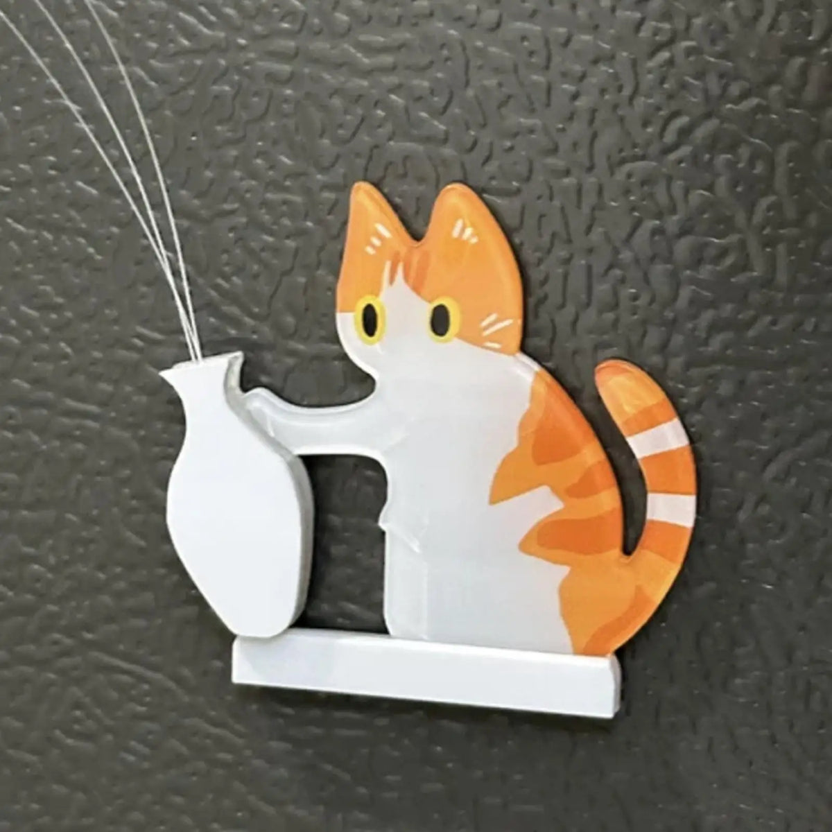 Acrylic Cat Whisker Keepsake Magnet – Cute Storage Container