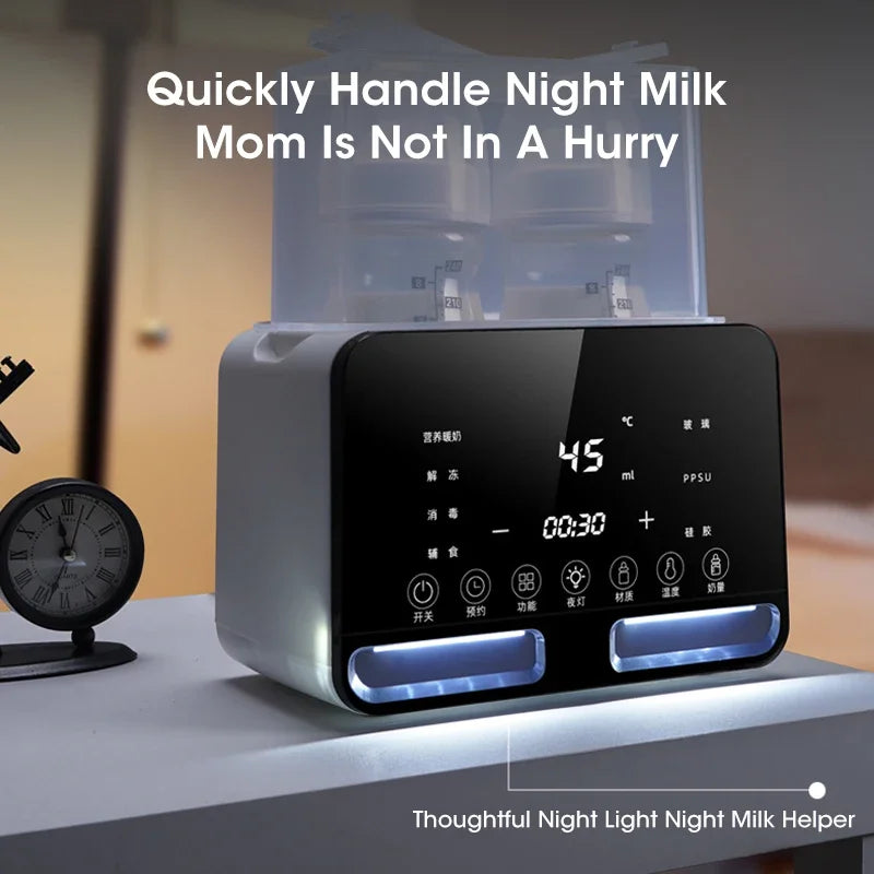 2-in-1 Baby Bottle Warmer & Sterilizer | Smart Temp Control