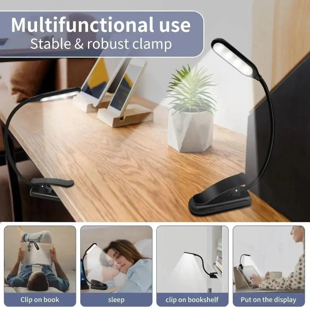2025 LED Reading Lamp No Harm Eyes Clip Piano Score Portable