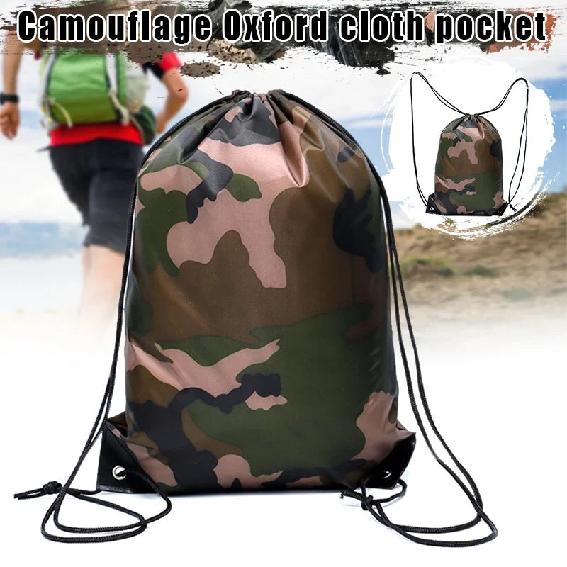 Lightweight Polyester Drawstring Backpack – Gym & Travel Bag