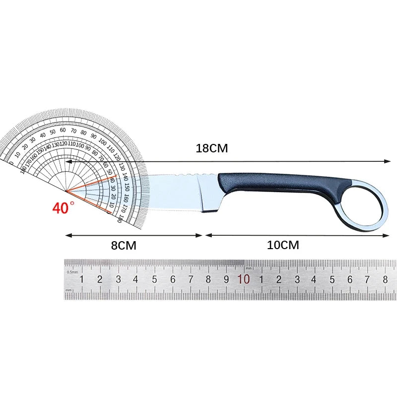 Stainless Steel Pocket Fruit Paring Knife with Protective Cover