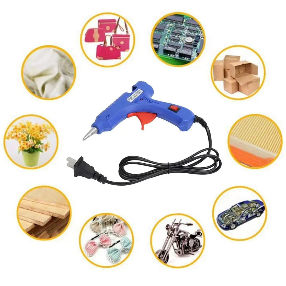 Mini Hot Glue Gun 7mm – DIY Craft & Repair Tool with Glue Sticks