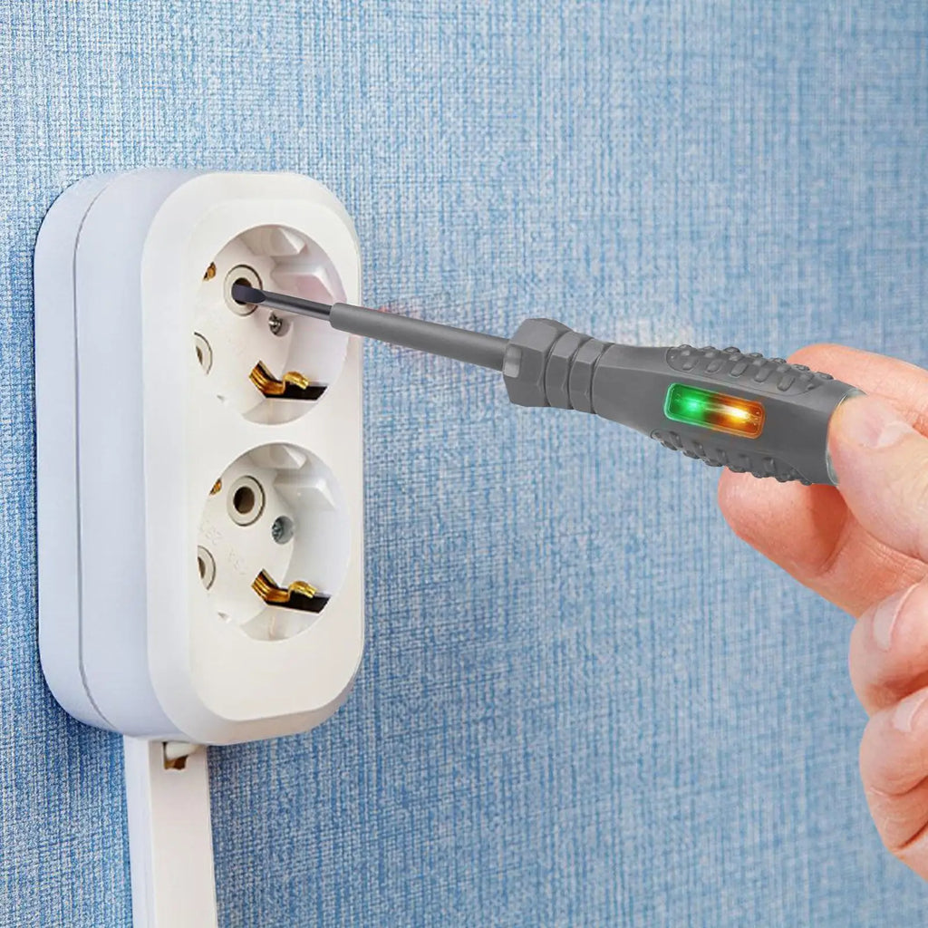 2-in-1 Voltage Tester Screwdriver with LED Light Display