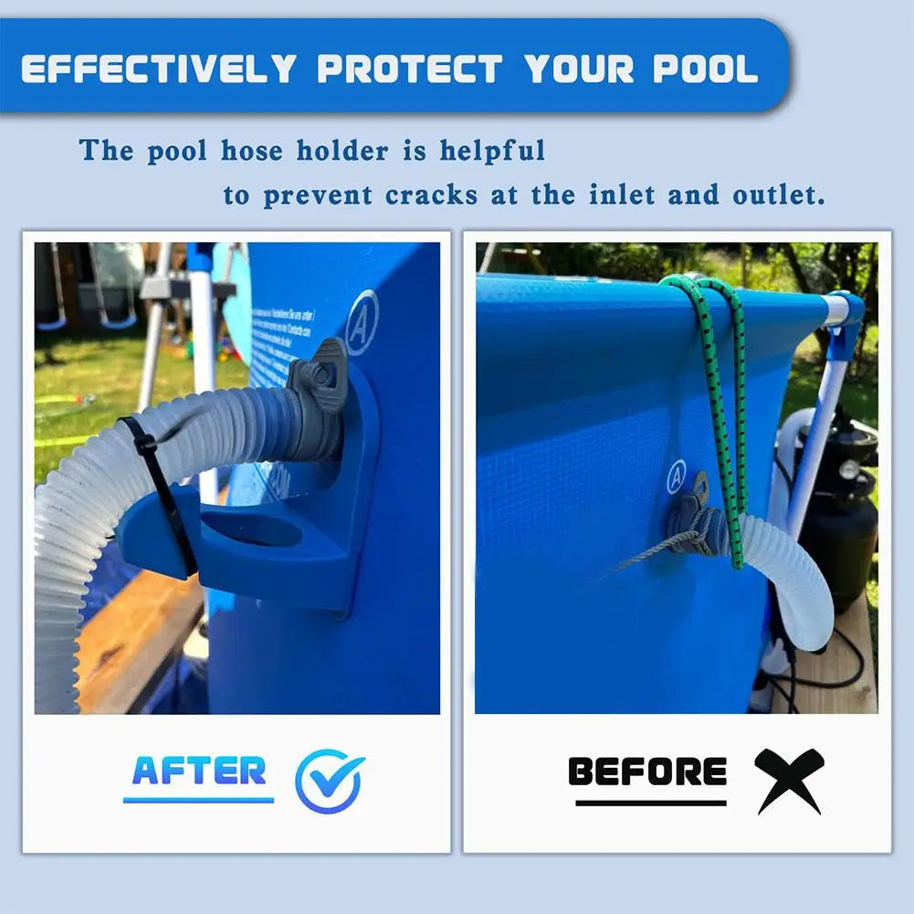 2-Pack Pool Pipe Holder Mount – Hose Support for Intex & Bestway