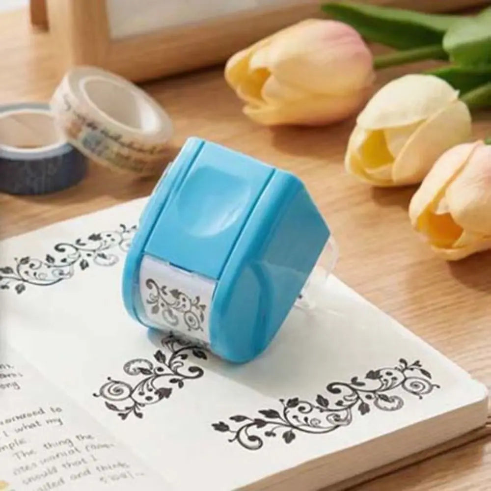 Vine Pattern Rolling Stamp – Retro DIY Craft Roller Seal