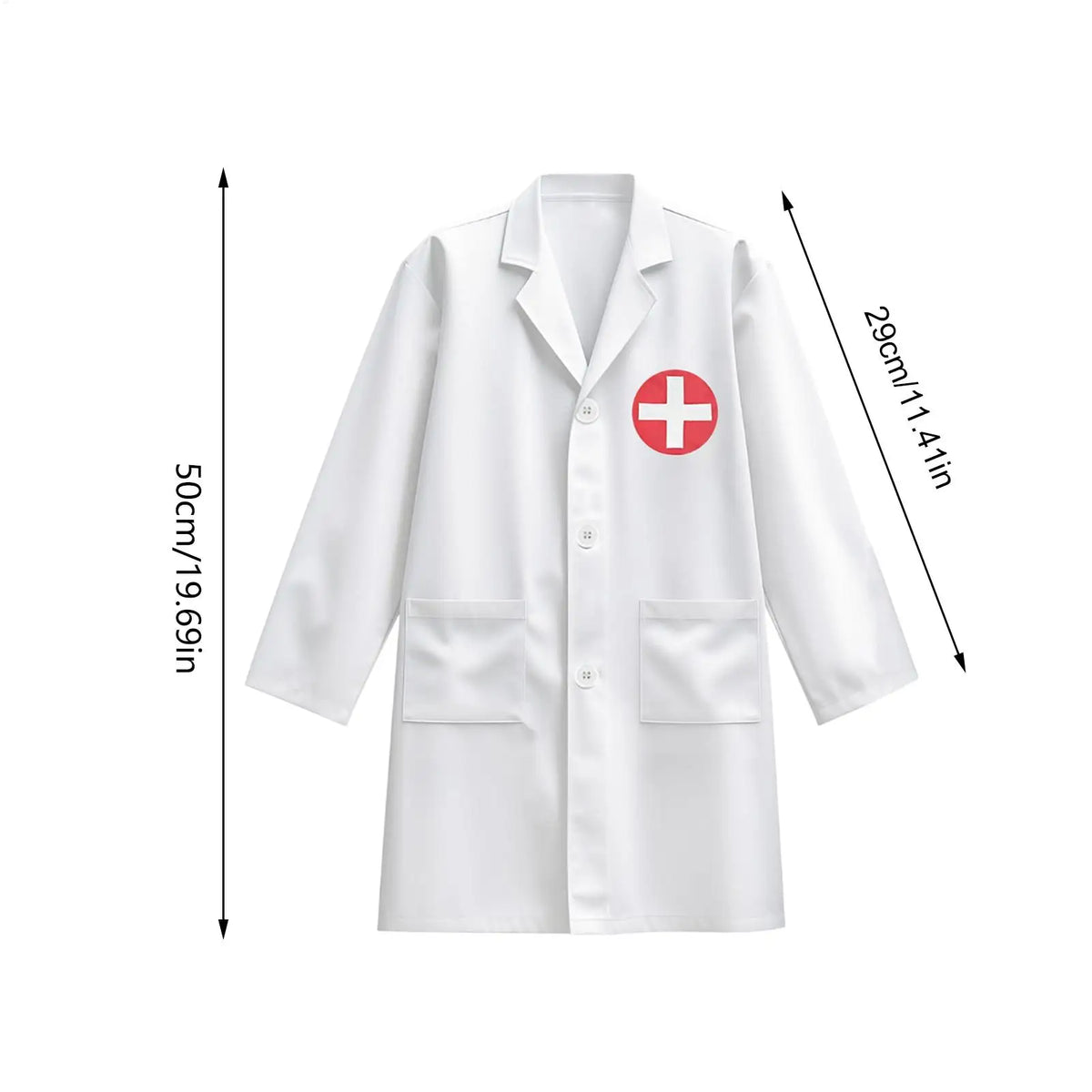 Kids Doctor Costume Dress-Up Set | Ages 3–8 | Machine Washable