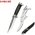 Heavy-Duty Kitchen Scissors & Forged Boning Knife Set