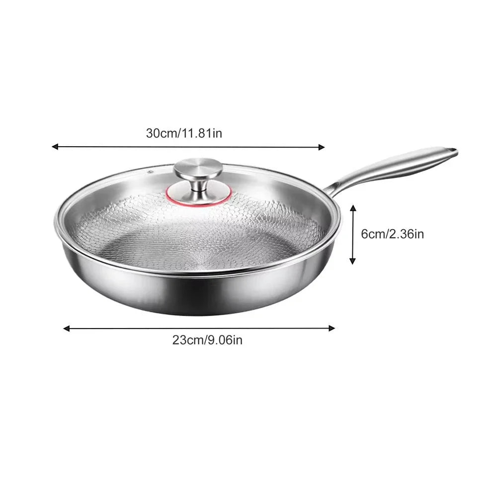 KEMORELA Titanium Non-Stick Frying Pan with Lid | Induction