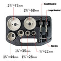 9-Pc Diamond Core Drill Bit Hole Saw Kit – Tile & Stone