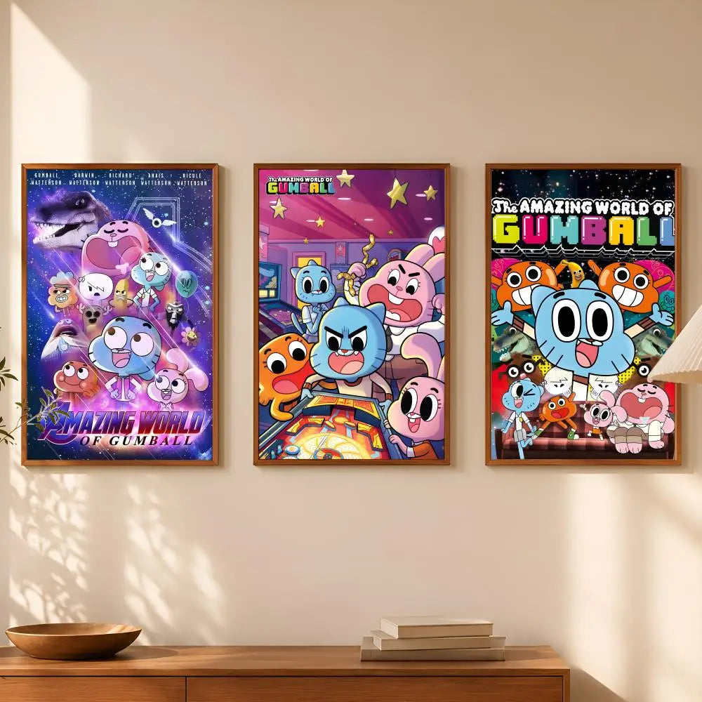 Amazing World of Gumball Self-Stick HD PVC Wall Poster