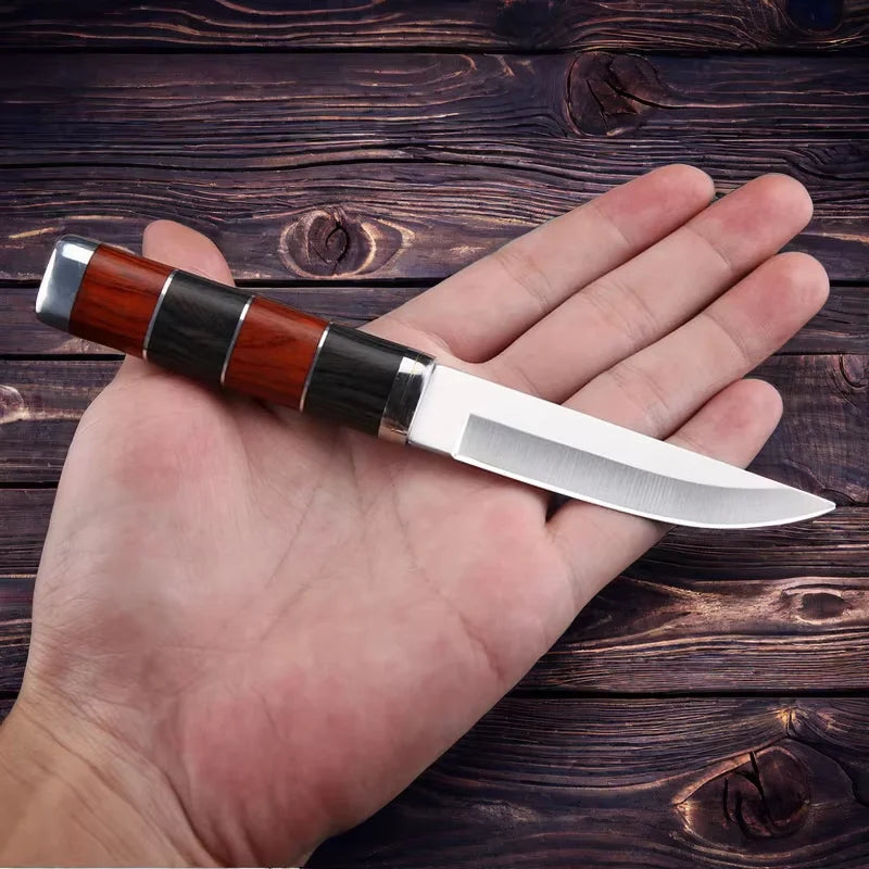 Stainless Steel Paring Knife – Wood Handle & Blade Cover