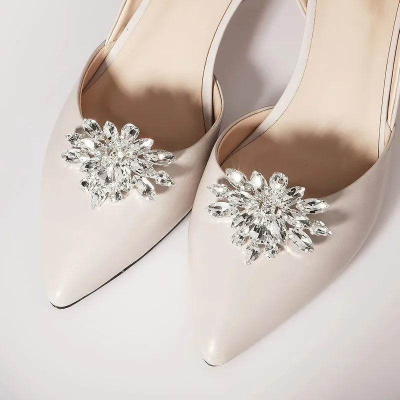 Crystal Rhinestone Shoe Clips – Bridal, Prom & Party Heels