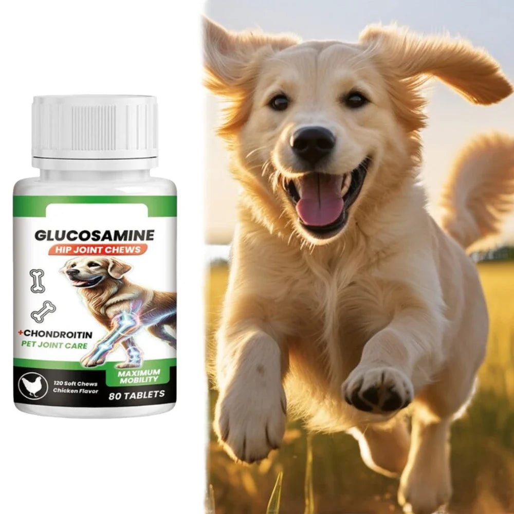 Dog Joint Support Chews – Glucosamine & Chondroitin, 80ct