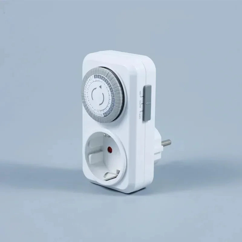 EU Plug 24-Hour Mechanical Timer Socket 16A 3680W Auto Switch