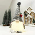 Santa Gnome Christmas Ornament – Lantern Dwarf Knitted Hat Doll
