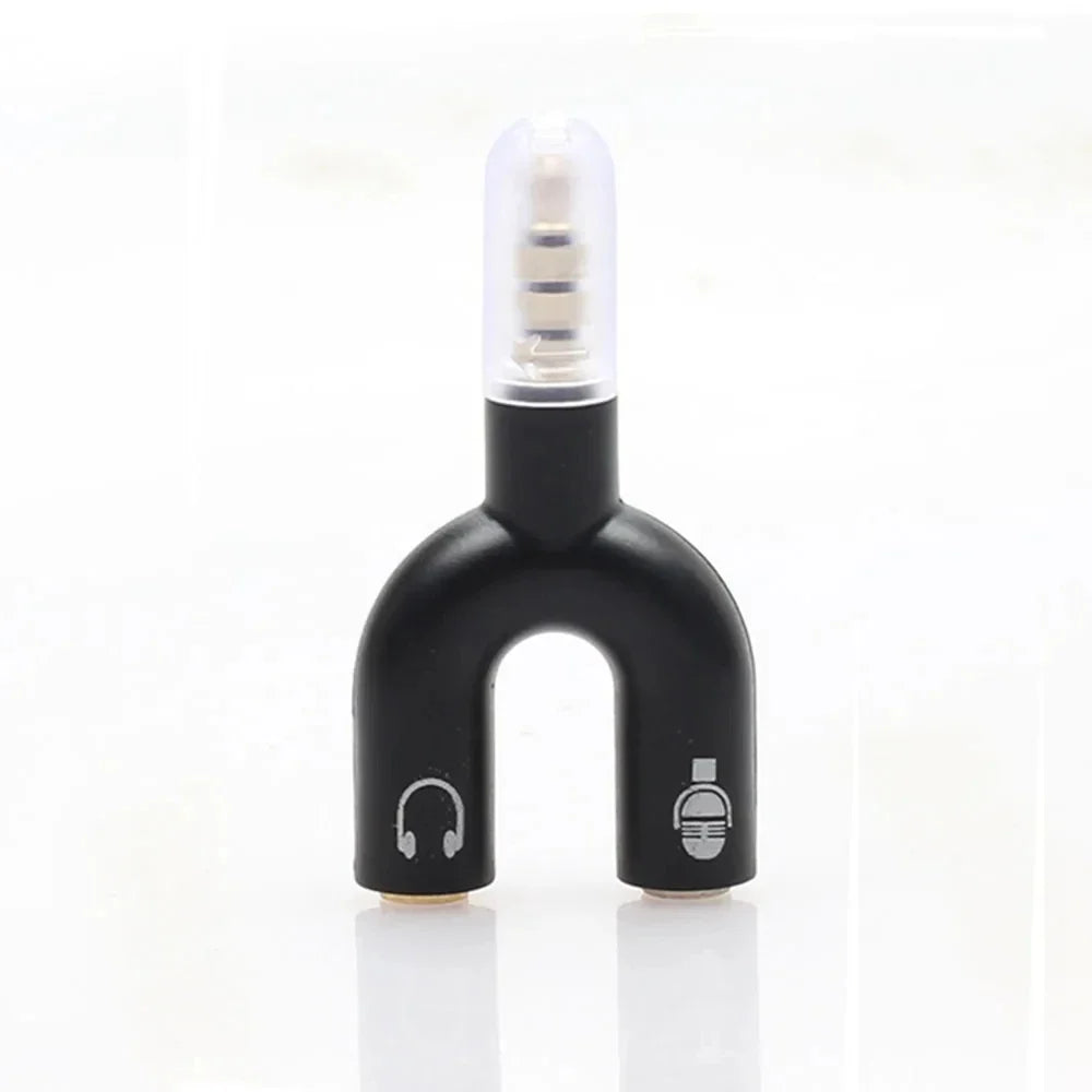 3.5mm Headphone & Mic Splitter Adapter | 1 to 2 Audio Jack