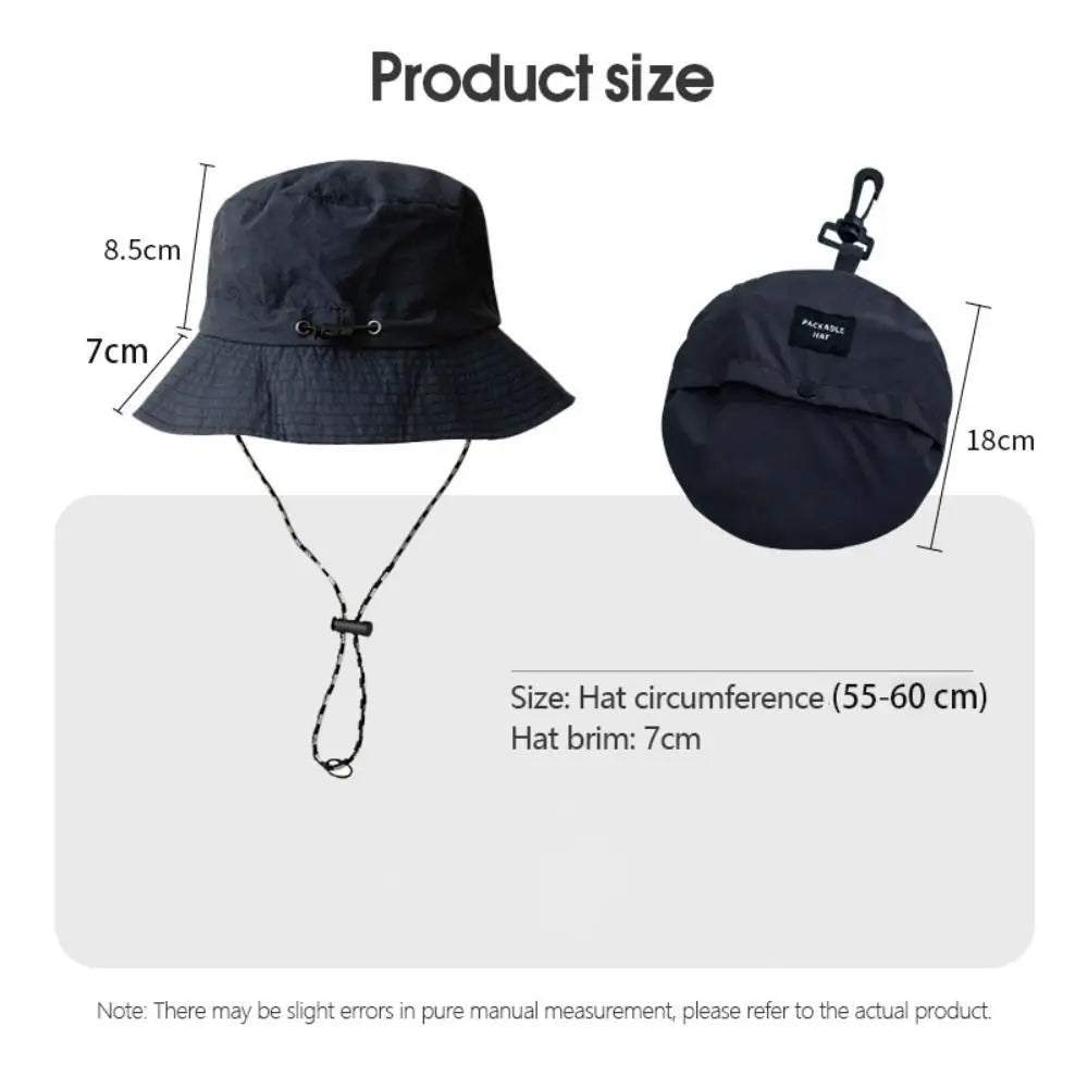 UV Waterproof Bucket Hat – Foldable Sun Hat with Storage Bag