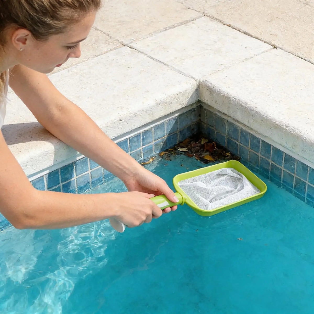 Pool Skimmer Net with Detachable Handle – Spa & Hot Tub