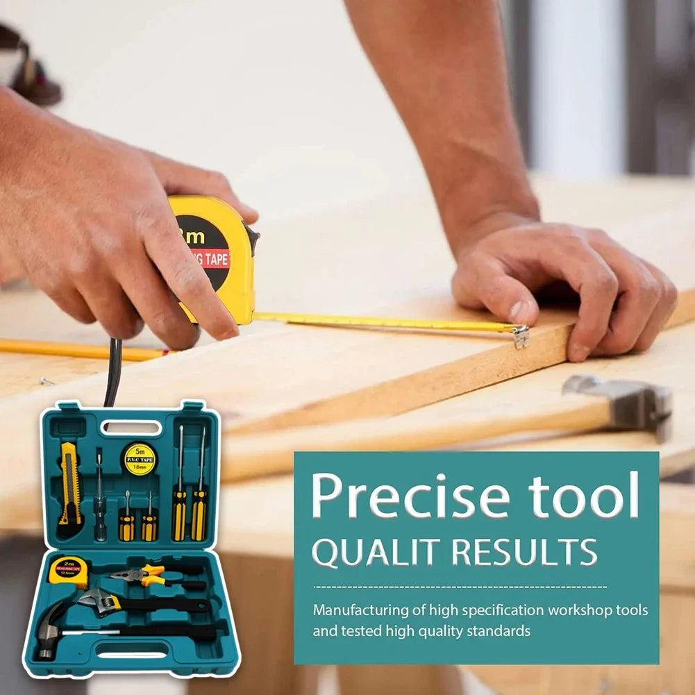 12-Piece Home Tool Set with Case | Portable Essential Kit