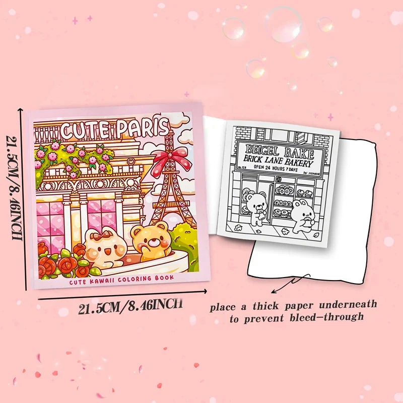 Adult Teen Coloring Book Comfy Patterns Bold Easy Cute Cartoon