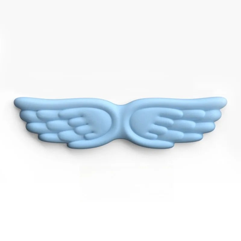 Angel Wing Memory Foam Keyboard & Mouse Wrist Rest Set