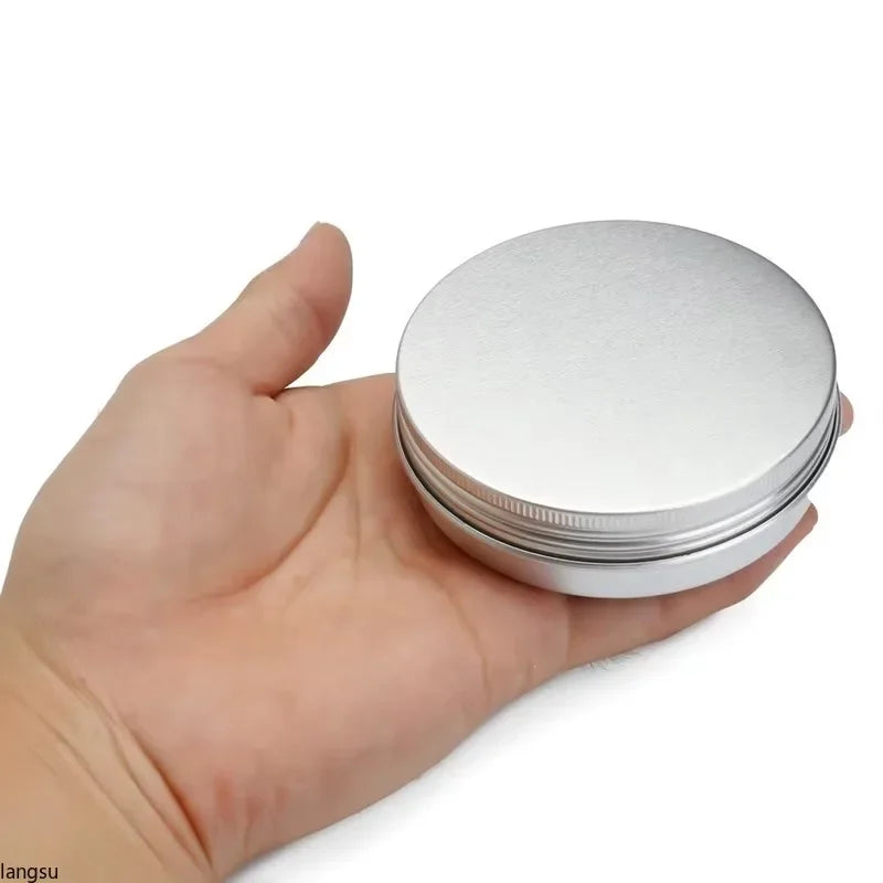 10-Pack Aluminum Tins 100g Screw-Top Lids – Empty Storage Jars
