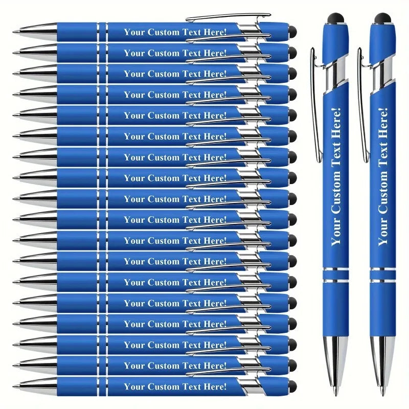 20pc Personalized Ballpoint Pen Gift Set with Stylus Tip