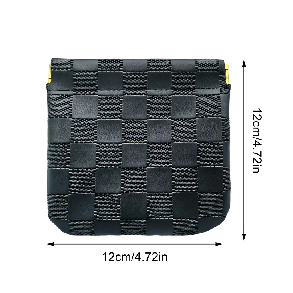 Small Auto-Closure Makeup Bag – Travel Cosmetic & Jewelry Pouch