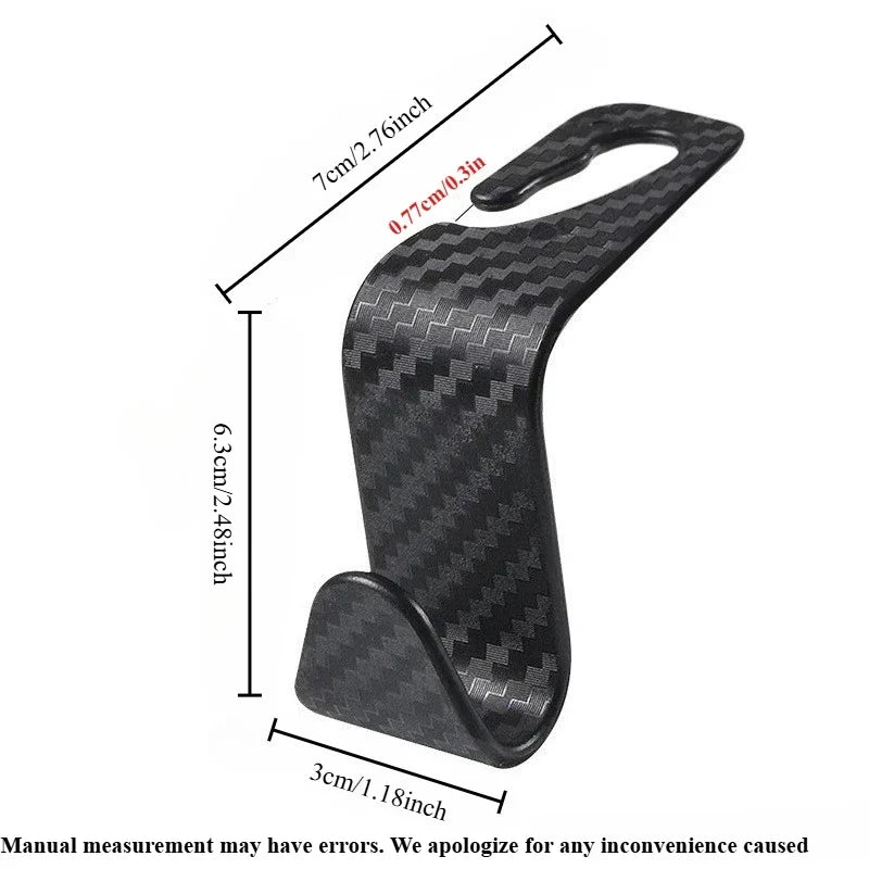 2-in-1 Car Headrest Hook – Phone & Wallet Organizer
