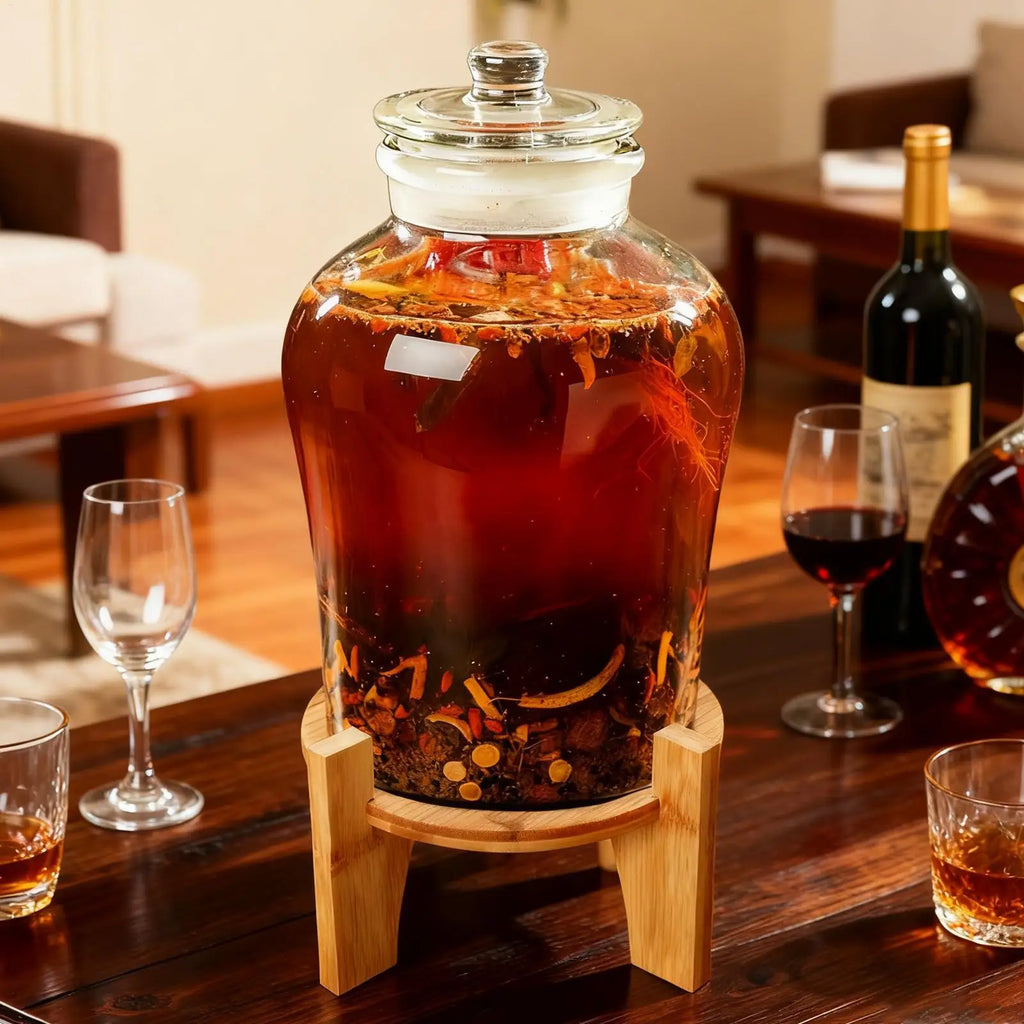 Natural Wood Drink Dispenser Stand – Weddings & Parties