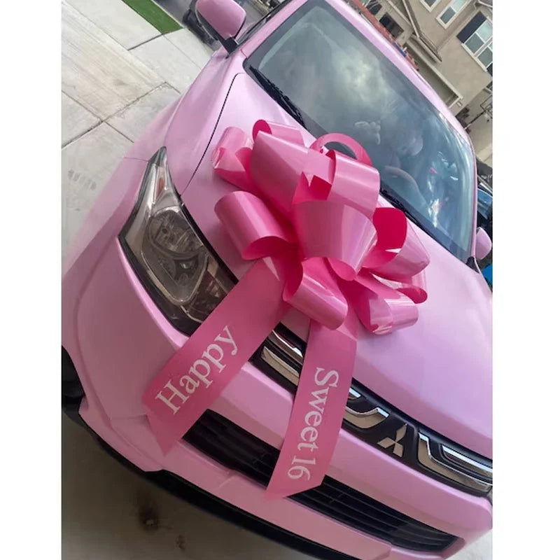 30 Inch Large Pink Car Bow – Sweet 16 Birthday Decoration