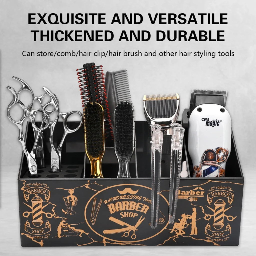 Large Capacity Salon Tool Organizer – Scissors, Combs & Clips