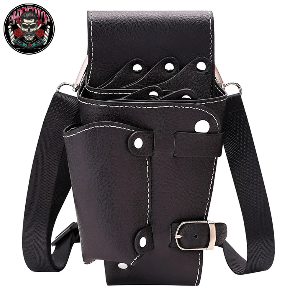 PU Leather Hairdressing Scissors Belt Bag | Salon Stylist Holster