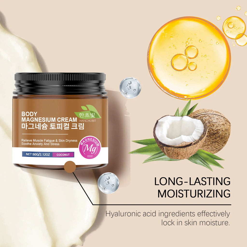 Magnesium Energy Care Cream – Coconut Body Moisturizer 60g