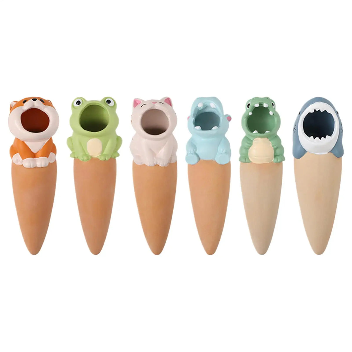 6-Pack Animal Terracotta Self-Watering Globes | Plant Drip Spikes