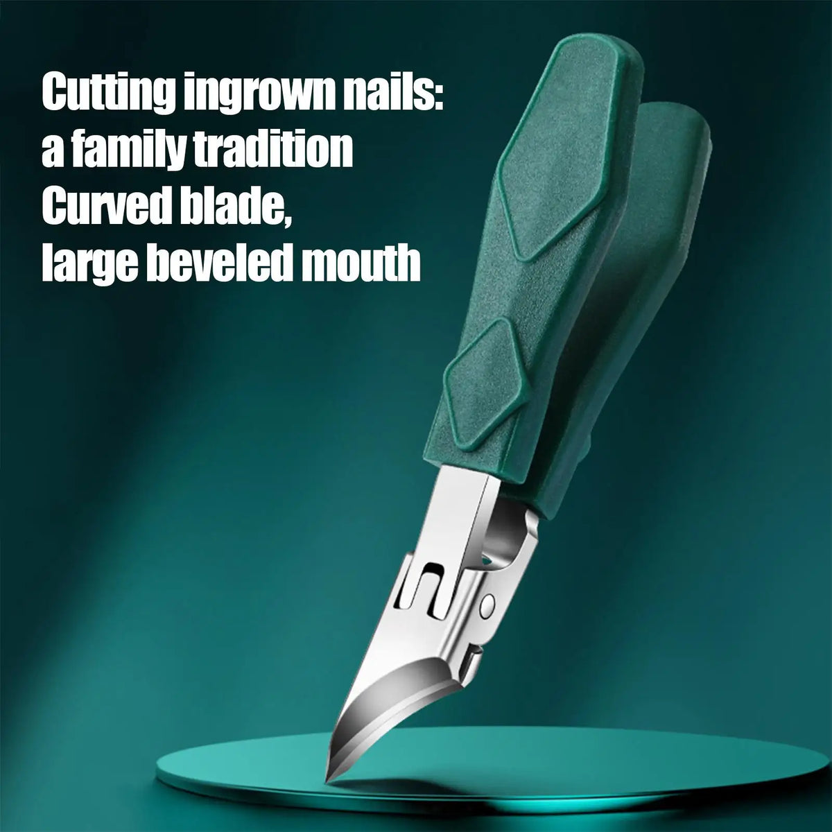 Heavy Duty Slanted Toenail Clipper for Thick Nails | Anti-Splash