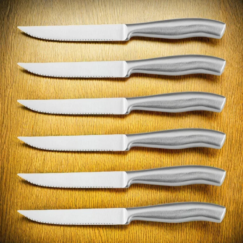 Stainless Steel Steak Knife Set – 4, 6 & 8 Pcs Serrated
