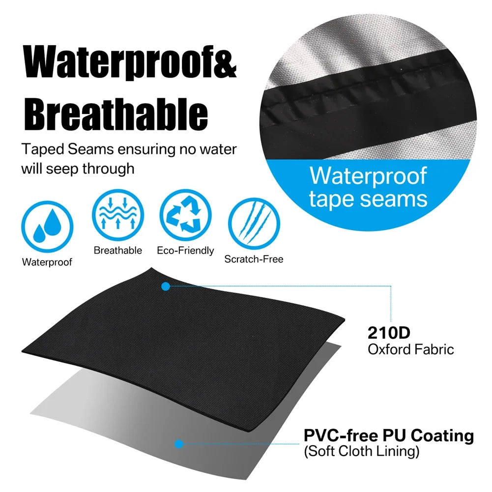 Waterproof Chaise Lounge Cover | Outdoor Patio Furniture Protector