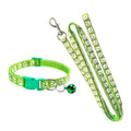 Dog Paw Print Leash & Adjustable Collar Set | Puppy Walking Lead