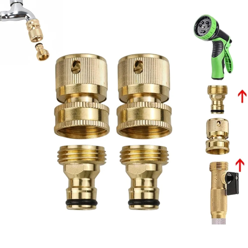 Brass Garden Hose Quick Connect Fitting3 4 Water Connector Male