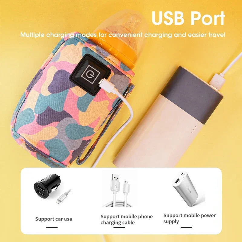 USB Portable Baby Bottle Warmer | 3-Speed Temp Control
