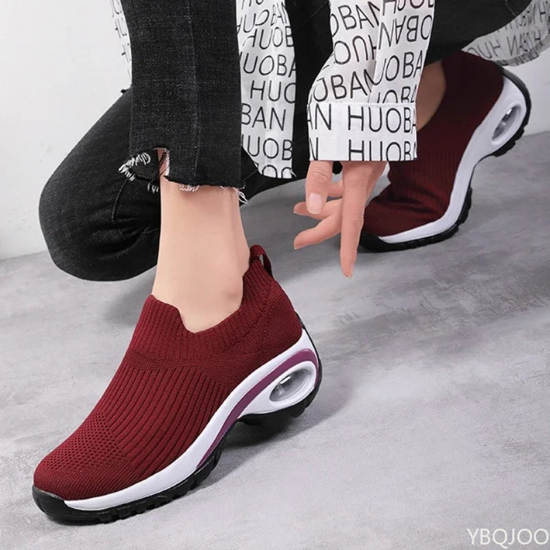 Women's Breathable Mesh Slip-On Sneakers | Wide Size 5–14
